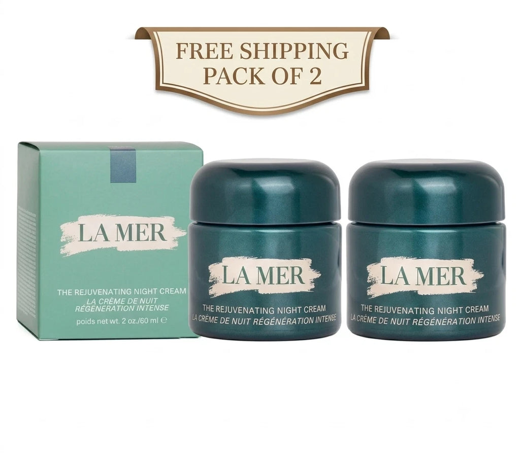 LA MER The Rejuvenating Night Cream 2oz / 60 ml pack of 2