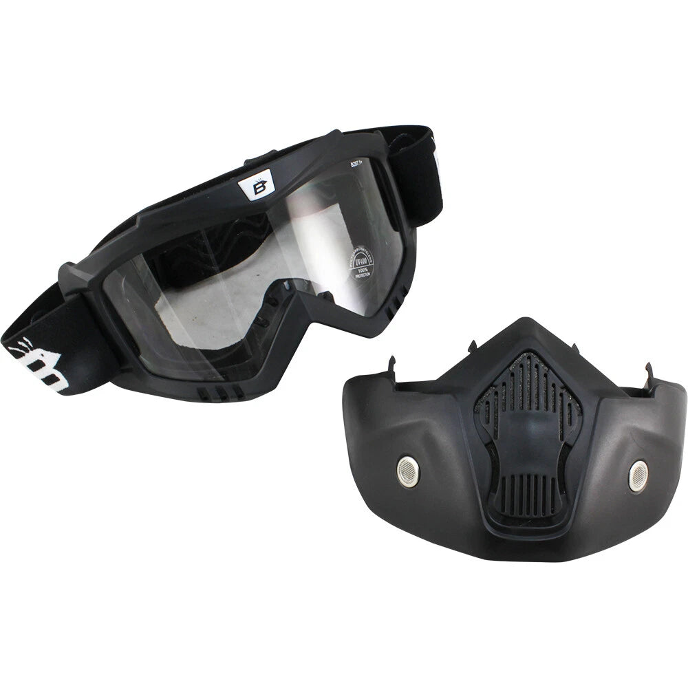 Full Face Mask Goggles Foam Padded Shatterproof Anti Fog perfect for Burning Man