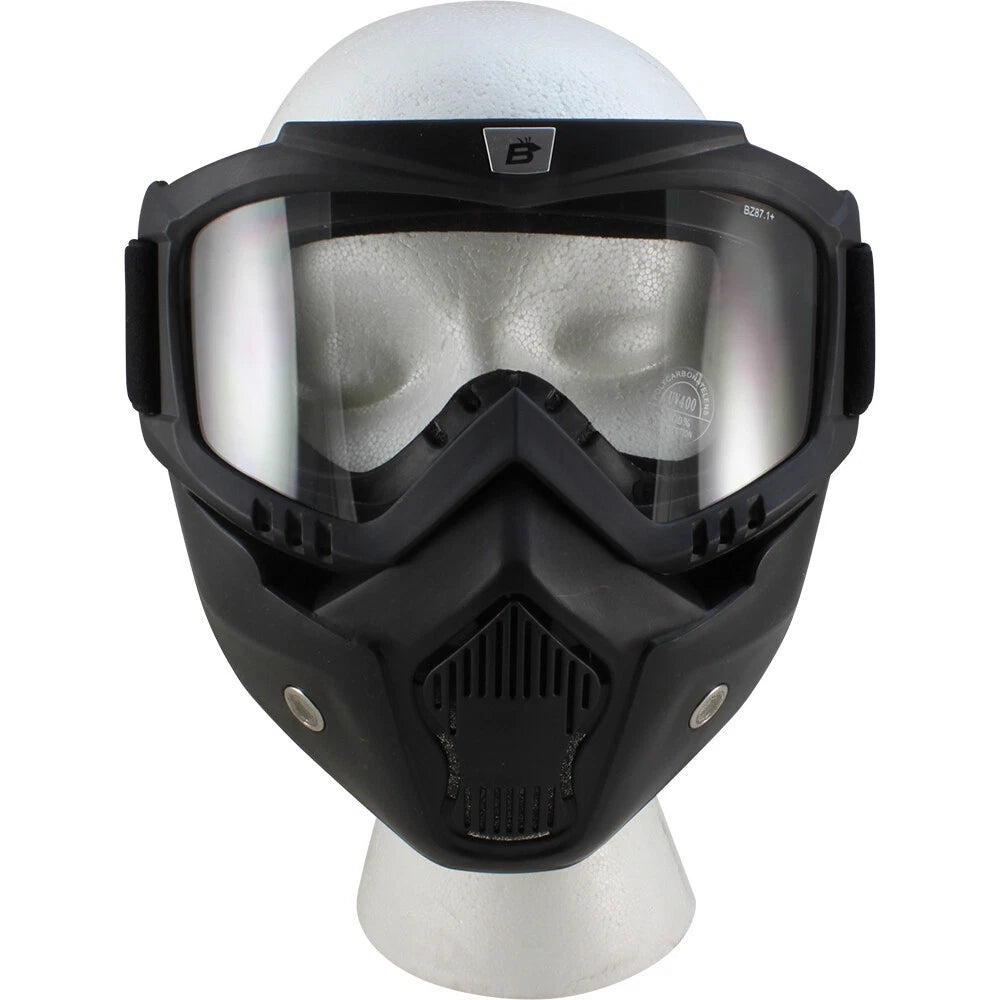 Full Face Mask Goggles Foam Padded Shatterproof Anti Fog perfect for Burning Man