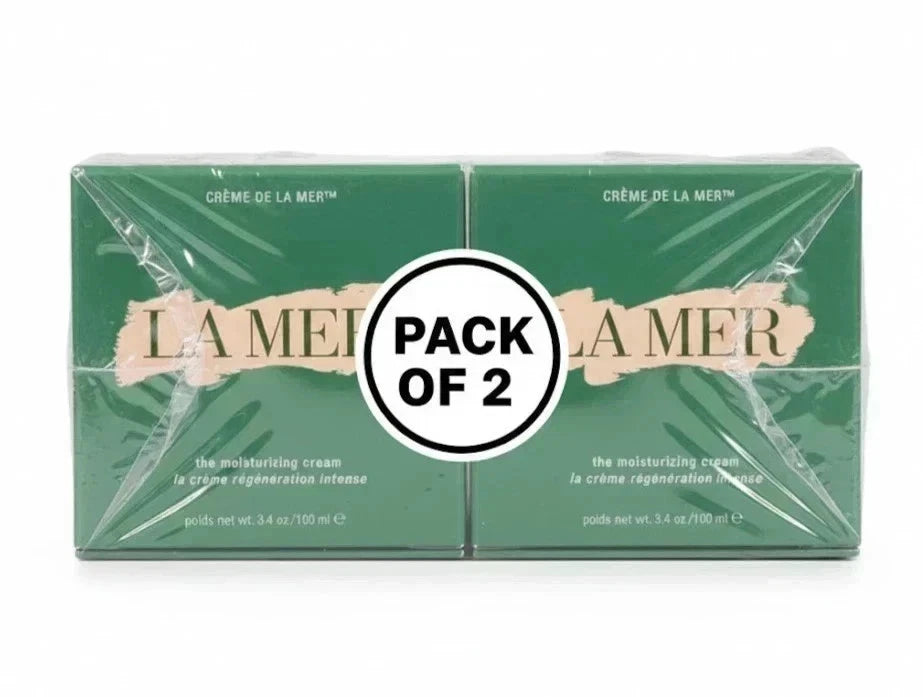 LA MER Crème de la Mer The Moisturizing Cream 3.4oz/100ml Pack of 2